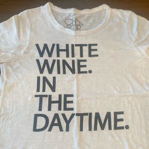 Chaser white wine tshirt